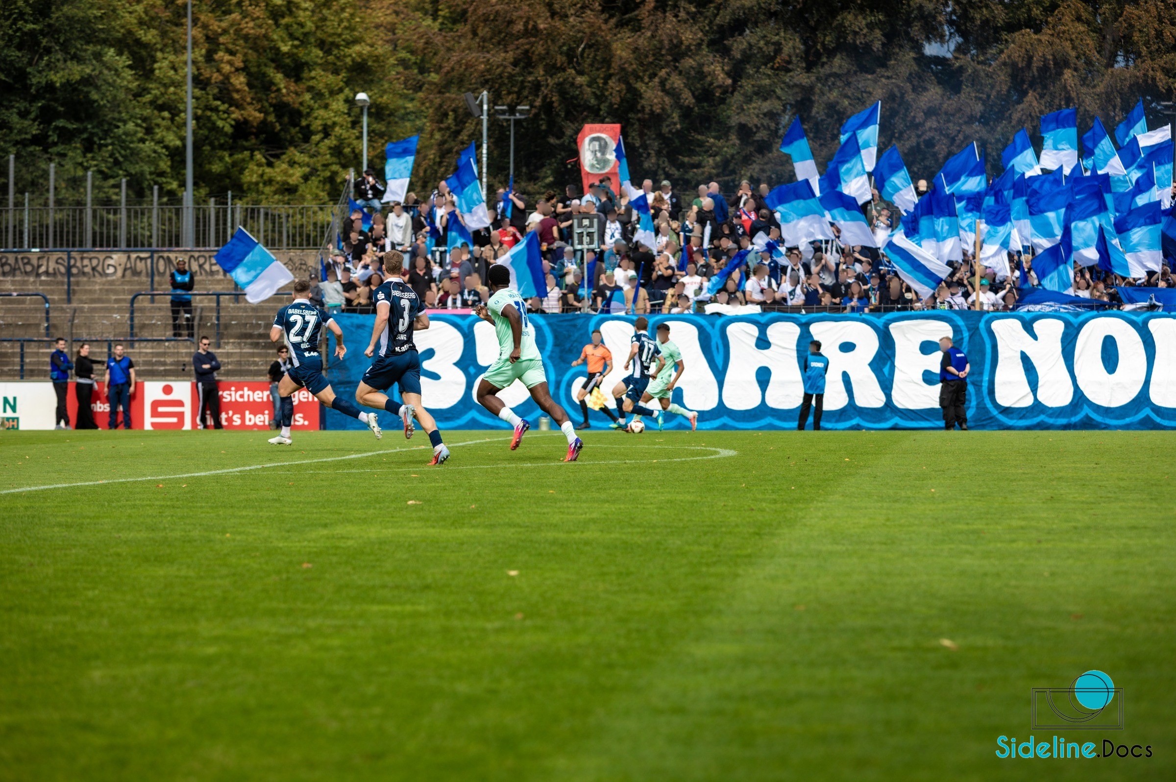 Match action in front of a dense flag block