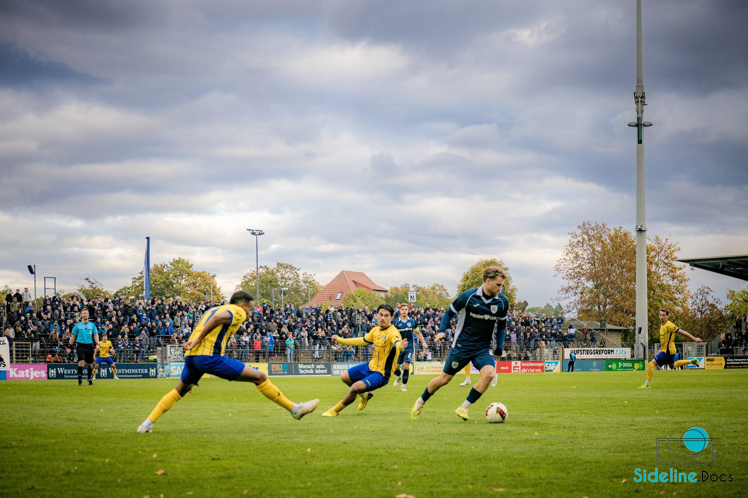 Stadium atmosphere in the second half